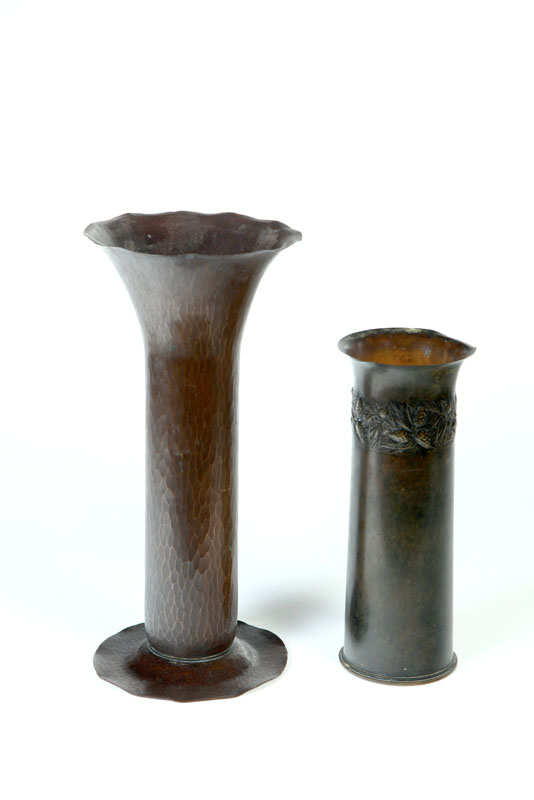 TWO VASES.  American  20th century.