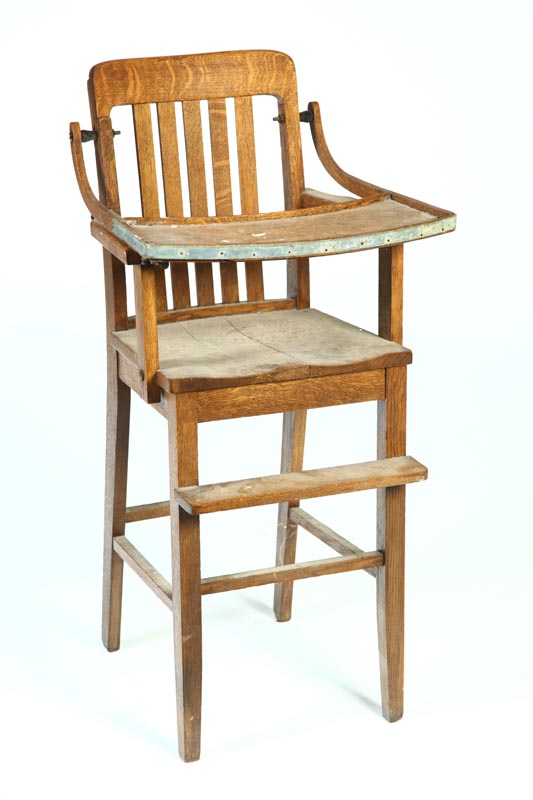 ARTS & CRAFTS HIGH CHAIR.  American