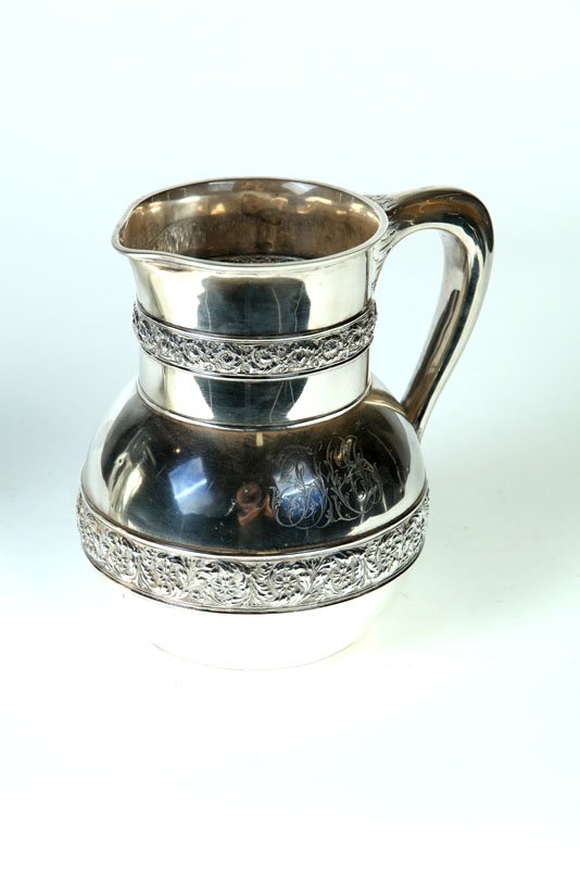 ''TIFFANY'' STERLING PITCHER. 