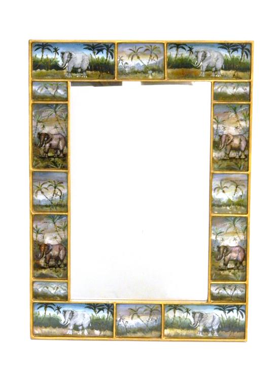 Jungle motif wall mirror sixteen 10f269