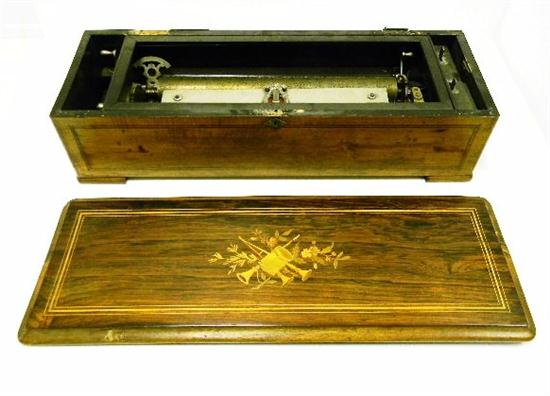 MUSIC BOX  16 3/8'' cylinder rosewood