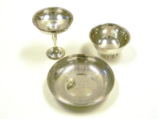 SILVER  three pieces  including: