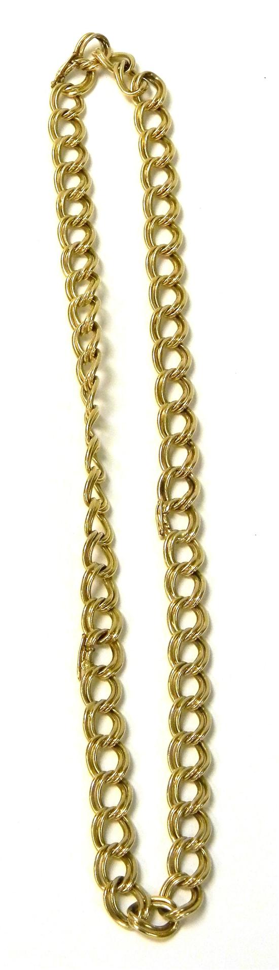 JEWELRY DOUBLE CURB LINK NECKLACE  10f2d3