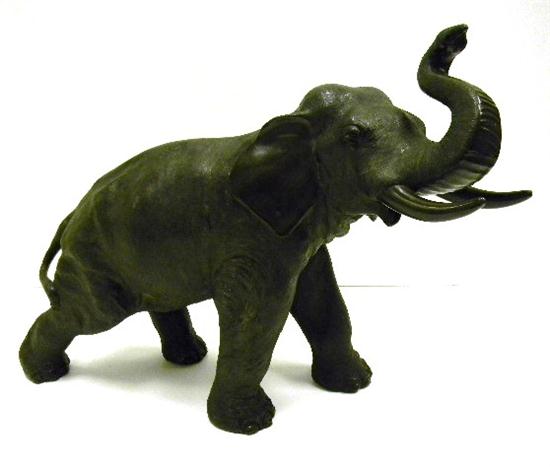 Asian bronze elephant c 1900 10f2fb