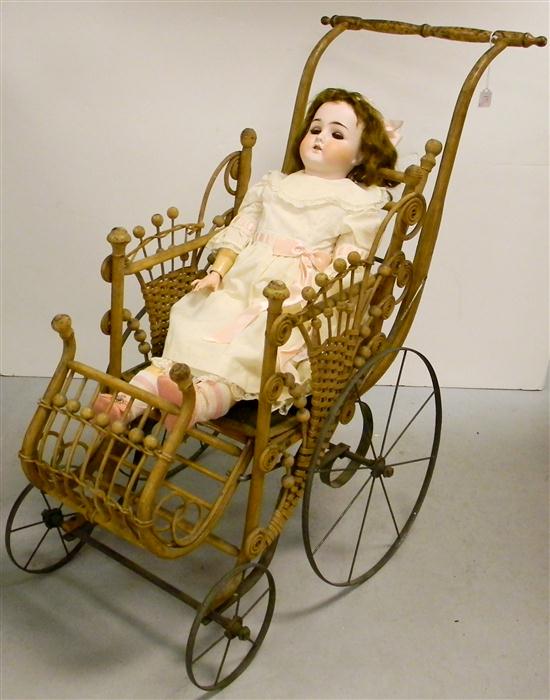 Porcelain head doll  marked Germany