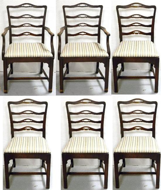 Set of six Chippendale style dining 10fdb5