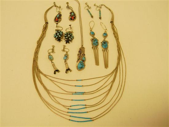 JEWELRY hand wrought silver and 10fe16