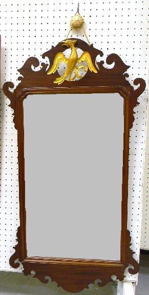 Chippendale style wall mirror with