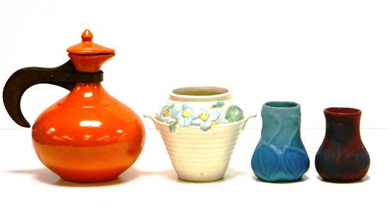 Four pieces of pottery including: