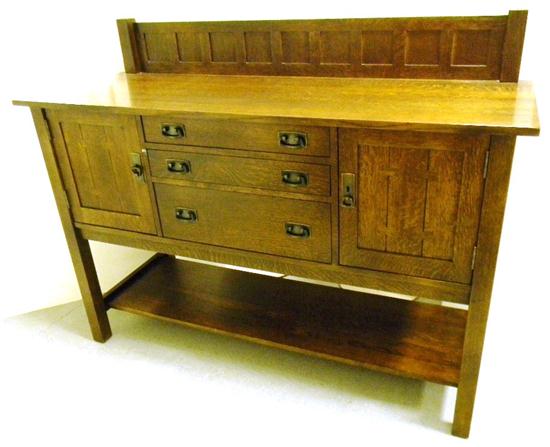 Contemporary Stickley oak side 10fec4