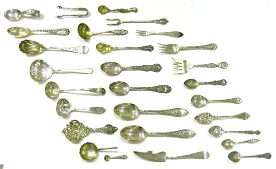 STERLING SILVER ASSORTMENT  twenty-eight