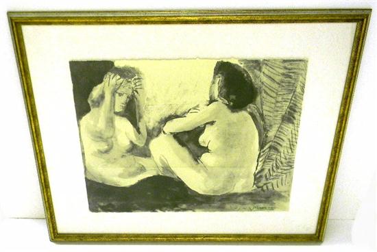 After Picasso  lithograph reproduction