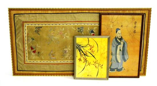 Asian art three pieces batik 10ff41