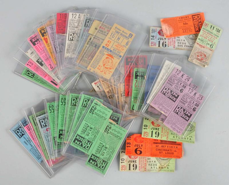 Lot of Approximately 35: Baseball Ticket