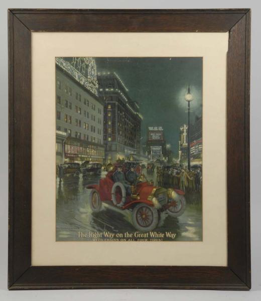 Framed Right Way Automobile Advertising 112c00
