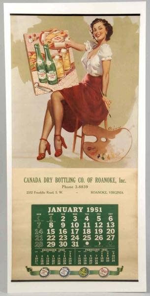 1951 Canada Dry Calendar By Elvgren  112c1f