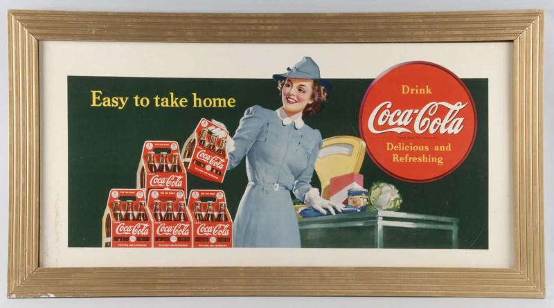 Large 1941 Coca-Cola Horizontal Poster.