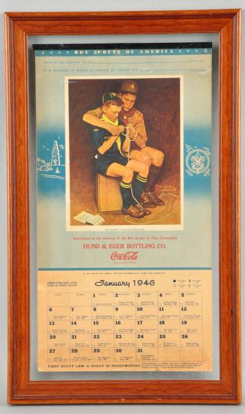 1946 Coca-Cola Calendar with Boy