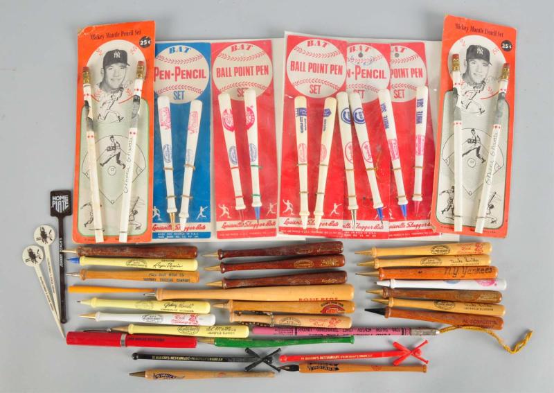 Lot of of Baseball Pens & Small