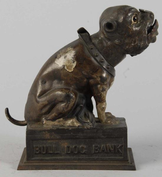 Cast Iron Bulldog Mechanical Bank  112c64
