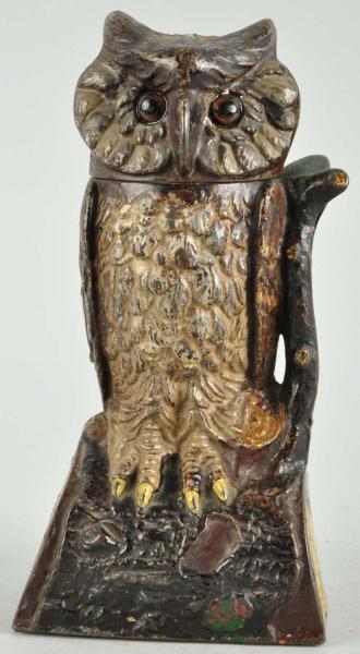 Cast Iron Owl Turns Head Mechanical 112c65