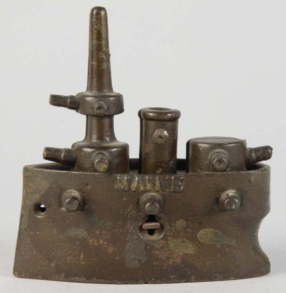 Cast Iron Maine Battleship Still 112c61