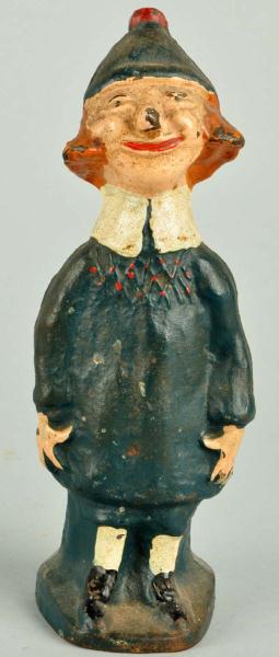 Cast Iron Girl with Beanie Doorstop  112c95