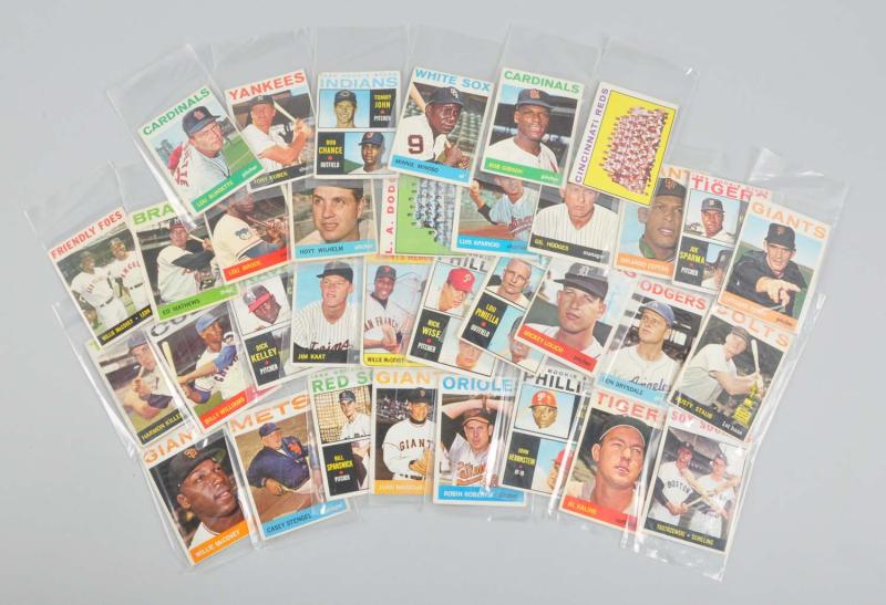 Lot of 34 Topps 1964 Baseball 112cb3