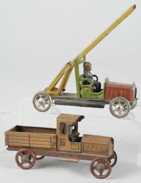 Lot of 2: Tin Litho Vehicle Penny