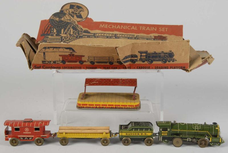 Lot of 2 Tin Litho Vehicle Wind Up 112cfc