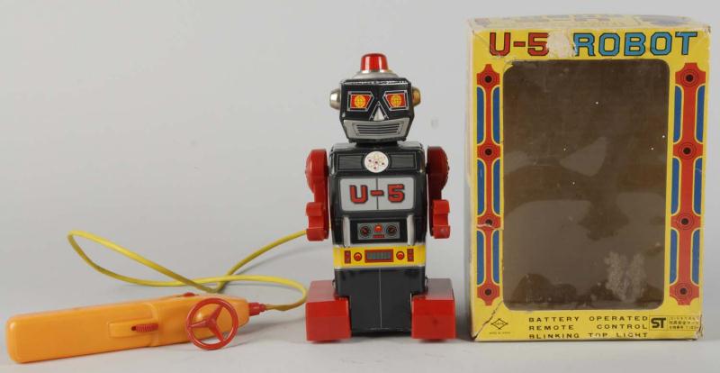 Tin Litho U 5 Robot Battery Op 112d00
