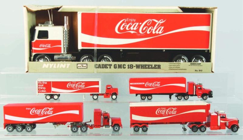 Lot of 5 Coca Cola Tractor Trailer 112d09