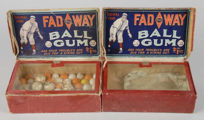 Lot of 2 Fadeway Ball Gum Display 112d42