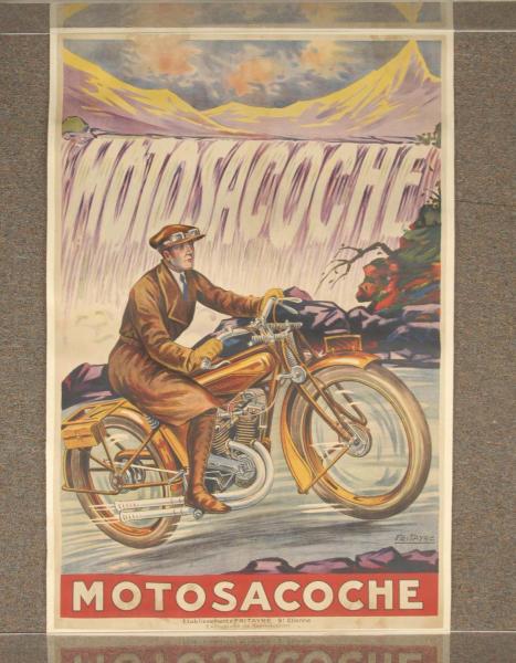 Early French Motorcycle Poster