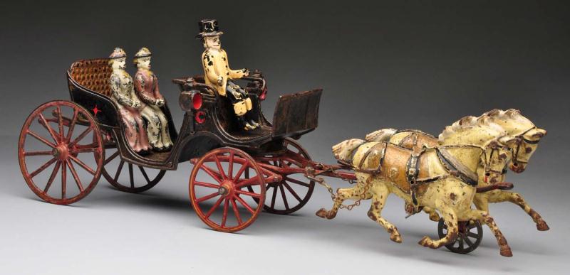 Cast Iron Open Carriage Horse Drawn 112d59