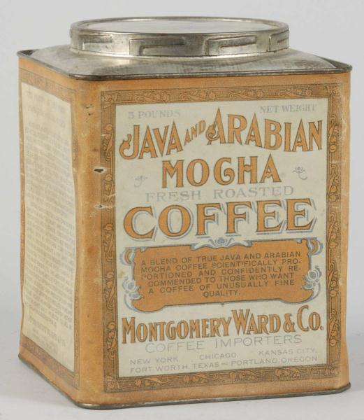 Montgomery Ward Coffee Can. 
Description