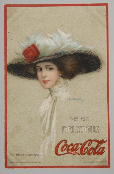 1910 Coca Cola Girl Postcard Description 112d69