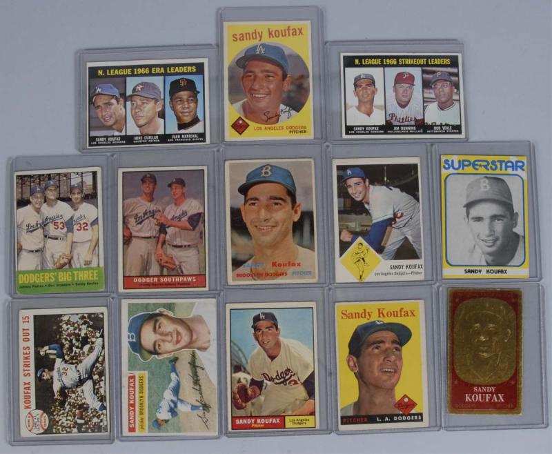 Lot of 13 Sandy Koufax Baseball 112d72