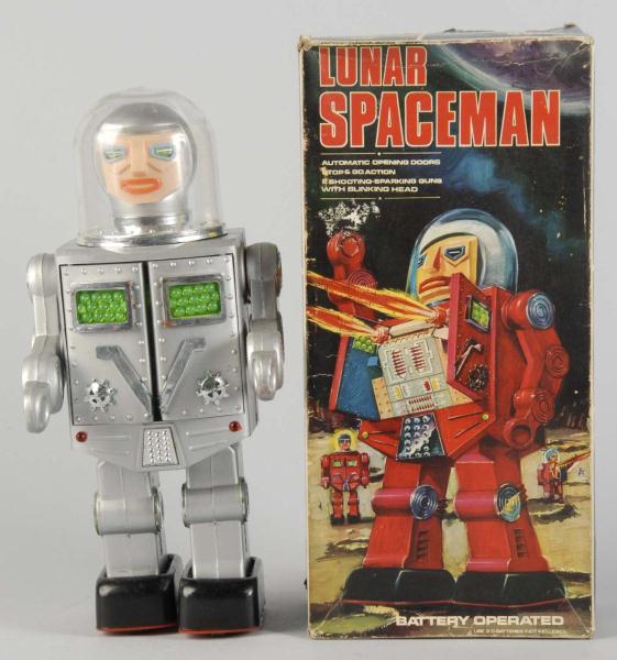 Plastic Lunar Spaceman Battery Operated 112dbd
