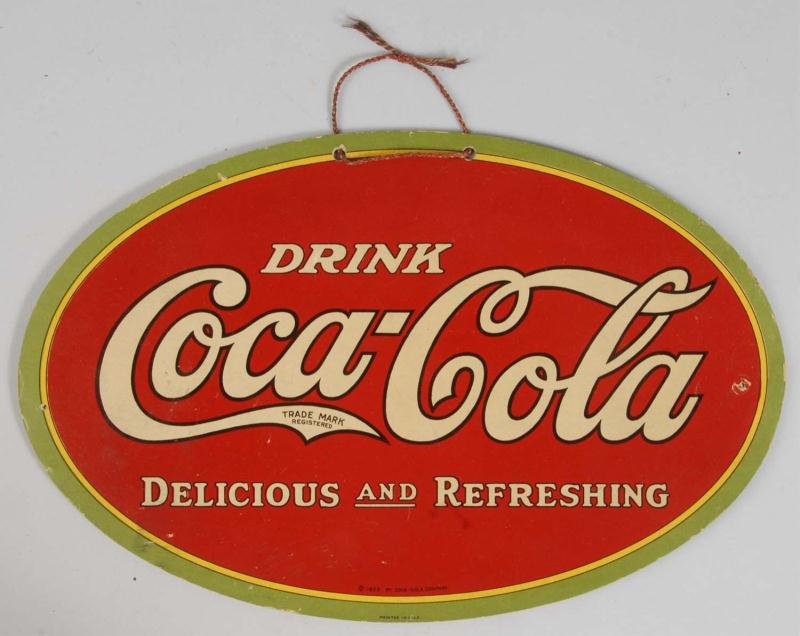 1925 Cardboard Coca Cola 2 Sided 112dca