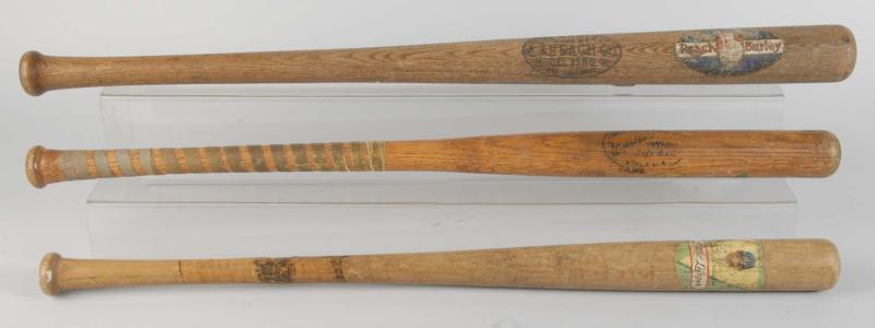 Lot of 3: Vintage Baseball Bats. 
Description