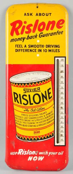 Porcelain Rislone Oil Thermometer.