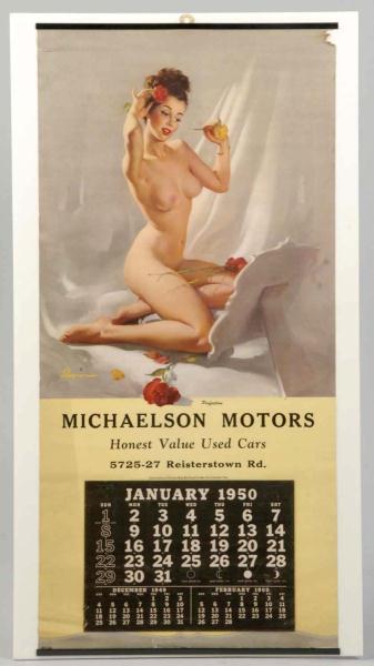 1950 Elvgren Nude Calendar. 
Description