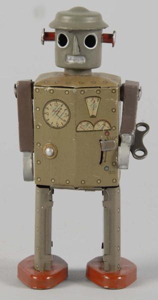 Tin Litho Atomic Robot Man Wind Up 112dee