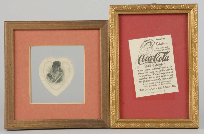 1896 Coca-Cola Bookmark & 1915 Calendar