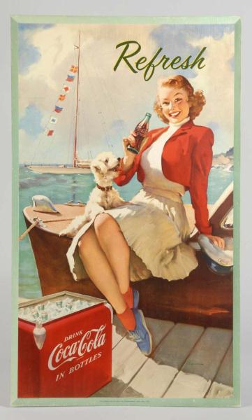 1954 Coca-Cola Vertical Poster. 
Description