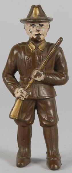 Cast Iron Hubley Minuteman Soldier 112e11