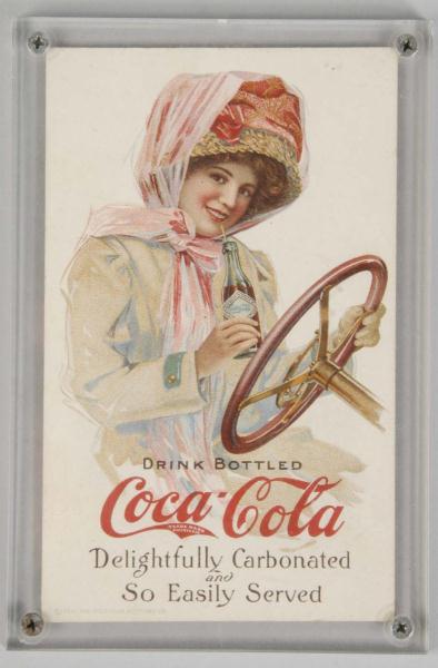 1911 Coca Cola Motor Girl Ink Blotter  112e2a
