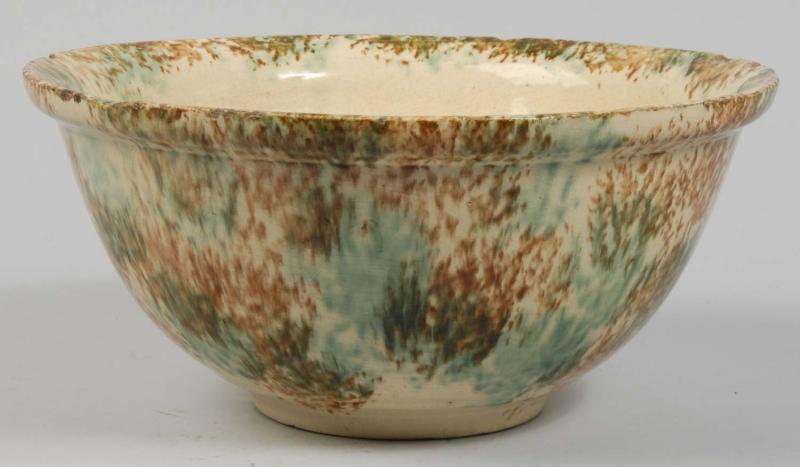 Green & Brown Splatterware Bowl.