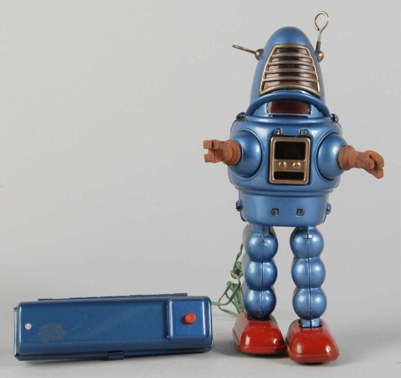 Tin Litho Planet Robot Battery-Operated